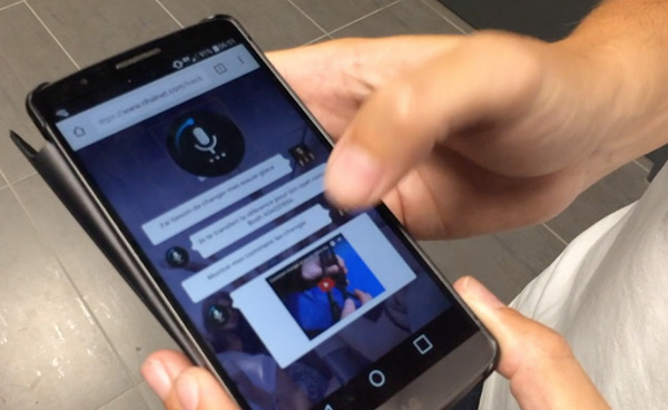 Interface in situ of Matmut Voice