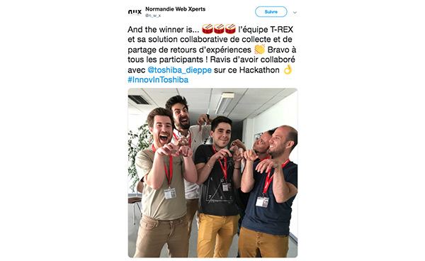 Podium Hackathon Toshiba